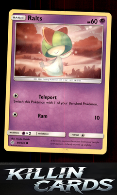 Ralts 80/236 Pokemon Common SM - Cosmic Eclipse Card LP