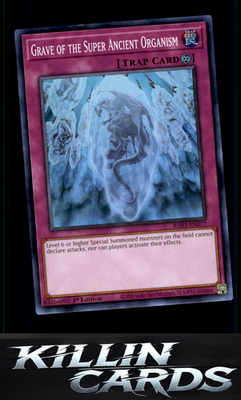 1st Edition Grave of the Super Ancient Organism (Platinum Secret Rare) RA03-EN07