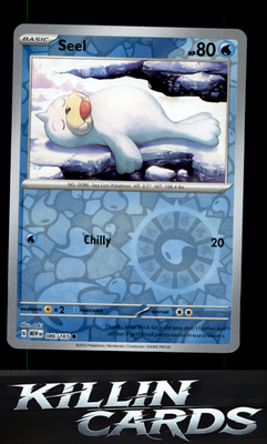 Reverse Holofoil Seel 086/165 Pokemon Common SV: Scarlet & Violet 151 Card NM