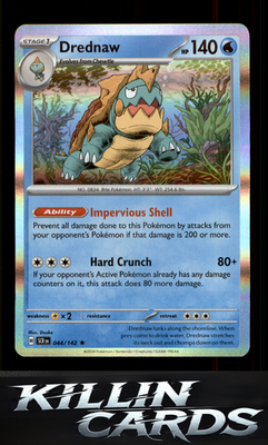 Drednaw 044/142 Pokemon Rare SV07: Stellar Crown Card NM