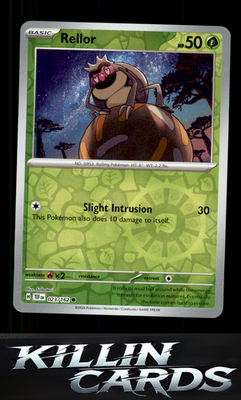 Reverse Holofoil Rellor 023/162 Pokemon Common SV05: Temporal Forces Card NM