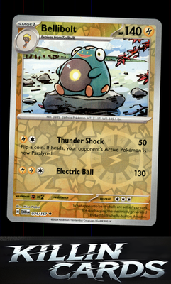 Reverse Holofoil Bellibolt 074/167 Pokemon Uncommon SV06: Twilight Masquerade Ca