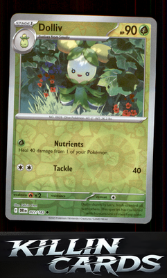 Reverse Holofoil Dolliv 022/182 Pokemon Common SV10: Destined Rivals Card NM