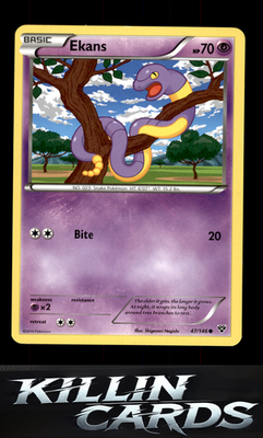 Ekans 47/146 Pokemon Common XY Base Set Card LP