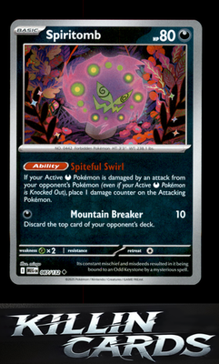Reverse Holofoil Spiritomb - 087/132 087/132 Pokemon Uncommon ME01: Mega Evoluti