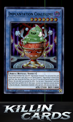 1st Edition Impcantation Chalislime GEIM-EN047 YuGiOh Super Rare Genesis Impact