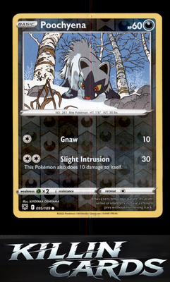 Reverse Holofoil Poochyena 095/189 Pokemon Common SWSH10: Astral Radiance Card N