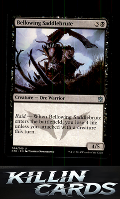 Bellowing Saddlebrute 64 Magic U Khans of Tarkir Card NM