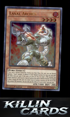 1st Edition Laval Archer GFTP-EN002 YuGiOh Ultra Rare Ghosts From the Past Card