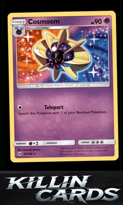 Cosmoem 65/149 Pokemon Rare SM Base Set Card LP