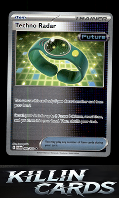 Techno Radar 180/182 Pokemon Uncommon SV04: Paradox Rift Card NM