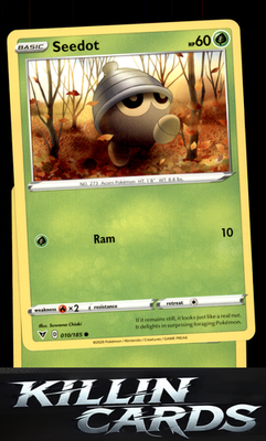 Seedot 010/185 Pokemon Common SWSH04: Vivid Voltage Card LP