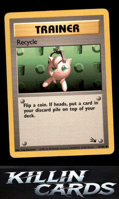 Recycle 61/62 Pokemon Common Fossil Card LP