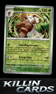 Reverse Holofoil Shiftry - 005/162 005/162 Pokemon Uncommon SV05: Temporal Force