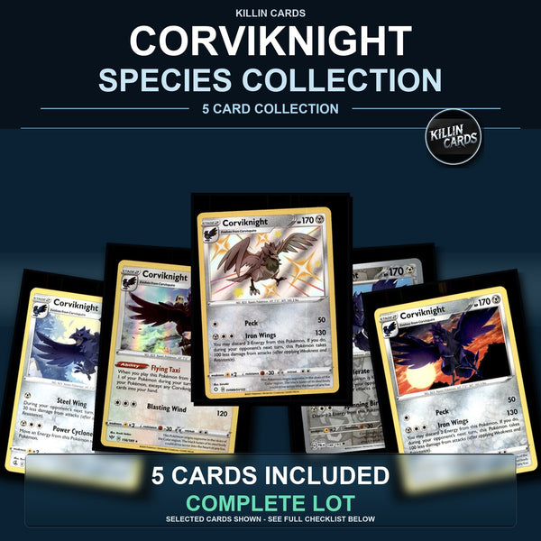 Pokemon TCG Corviknight Species Collection 5 Different Cards