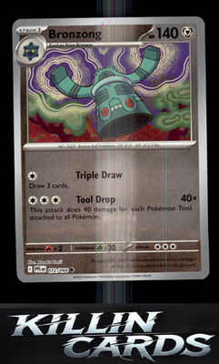 Reverse Holofoil Bronzong 072/094 Pokemon Uncommon ME02: Phantasmal Flames Card