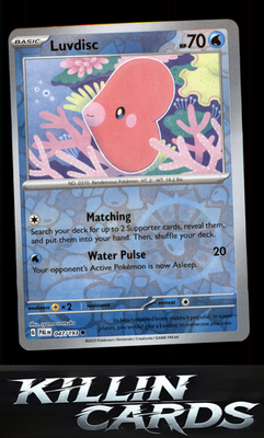 Reverse Holofoil Luvdisc 047/193 Pokemon Common SV02: Paldea Evolved Card NM