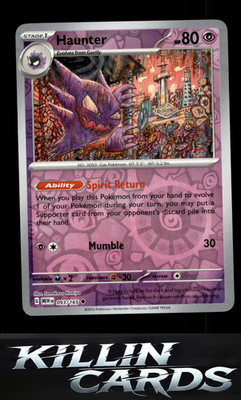Reverse Holofoil Haunter 093/165 Pokemon Uncommon SV: Scarlet & Violet 151 Card