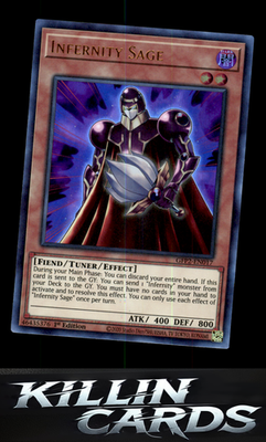 1st Edition Infernity Sage GFP2-EN017 YuGiOh Ultra Rare Ghosts From the Past: Th