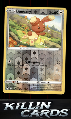 Reverse Holofoil Buneary 144/195 Pokemon Common SWSH12: Silver Tempest Card NM
