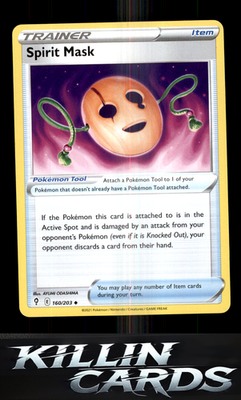 Spirit Mask 160/203 Pokemon Uncommon SWSH07: Evolving Skies Card NM