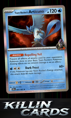 Team Rocket's Articuno 051/182 Pokemon Rare SV10: Destined Rivals Card NM