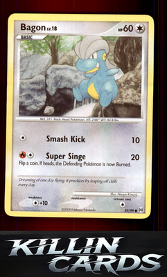 Bagon 52/99 Pokemon Common Arceus Card LP