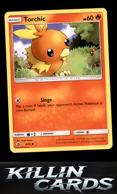 Torchic 4/70 Pokemon Common Dragon Majesty Card NM