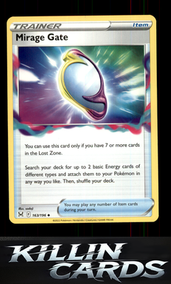 Mirage Gate 163/196 Pokemon Uncommon SWSH11: Lost Origin Card NM