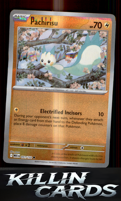 Reverse Holofoil Pachirisu 051/132 Pokemon Common ME01: Mega Evolution Card NM