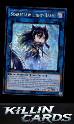 1st Edition Scareclaw Light-Heart MP23-EN136 YuGiOh Prismatic Secret Rare 25th A