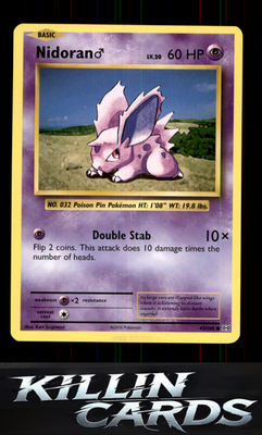 Nidoran M 43/108 Pokemon Common XY - Evolutions Card NM