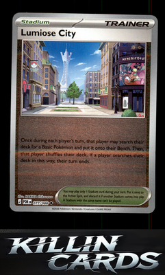 Reverse Holofoil Lumiose City - 077/088 077/088 Pokemon Uncommon ME03: Perfect O