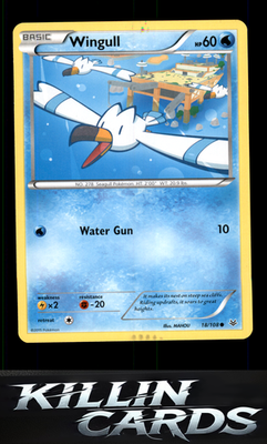 Wingull 18/108 Pokemon Common XY - Roaring Skies Card LP