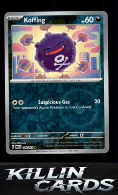 Reverse Holofoil Koffing 109/165 Pokemon Common SV: Scarlet & Violet 151 Card LP