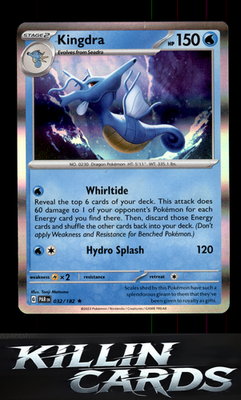 Kingdra 032/182 Pokemon Rare SV04: Paradox Rift Card NM