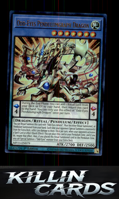 1st Edition Odd-Eyes Pendulumgraph Dragon MP23-EN079 YuGiOh Ultra Rare 25th Anni