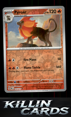 Reverse Holofoil Pyroar 016/131 Pokemon Uncommon SV: Prismatic Evolutions Card N