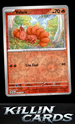 Reverse Holofoil Vulpix 026/167 Pokemon Common SV06: Twilight Masquerade Card NM
