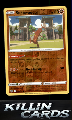 Reverse Holofoil Sudowoodo 074/189 Pokemon Common SWSH10: Astral Radiance Card N