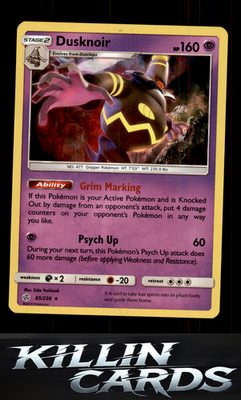 Dusknoir 85/236 Pokemon Holo Rare SM - Cosmic Eclipse Card LP