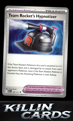 Team Rocket's Hypnotizer 206/217 Pokemon Uncommon ME: Ascended Heroes Card NM