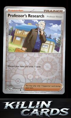 Reverse Holofoil Professor's Research [Professor Rowan] 124/131 Pokemon Common S