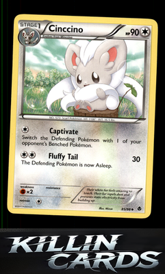 Cinccino 85/98 Pokemon Uncommon Emerging Powers Card LP