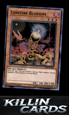 1st Edition Lonefire Blossom MYFI-EN042 YuGiOh Super Rare Mystic Fighters Card N