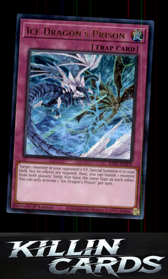1st Edition Ice Dragon's Prison RA01-EN078 YuGiOh Super Rare 25th Anniversary Ra