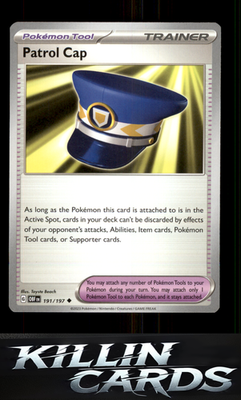 Patrol Cap 191/197 Pokemon Uncommon SV03: Obsidian Flames Card NM