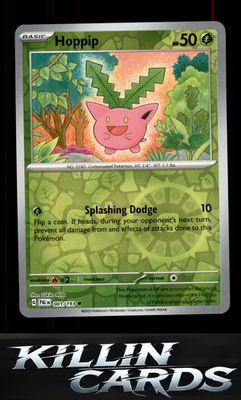 Reverse Holofoil Hoppip 001/193 Pokemon Common SV02: Paldea Evolved Card NM