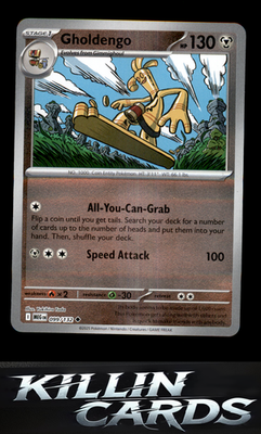 Reverse Holofoil Gholdengo 099/132 Pokemon Uncommon ME01: Mega Evolution Card NM