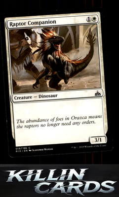 Raptor Companion 19 Magic C Rivals of Ixalan Card NM